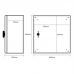 Niglon MS404020 400mm x 400mm x 200mm IP66 Mild Steel Wall Mount Enclosure